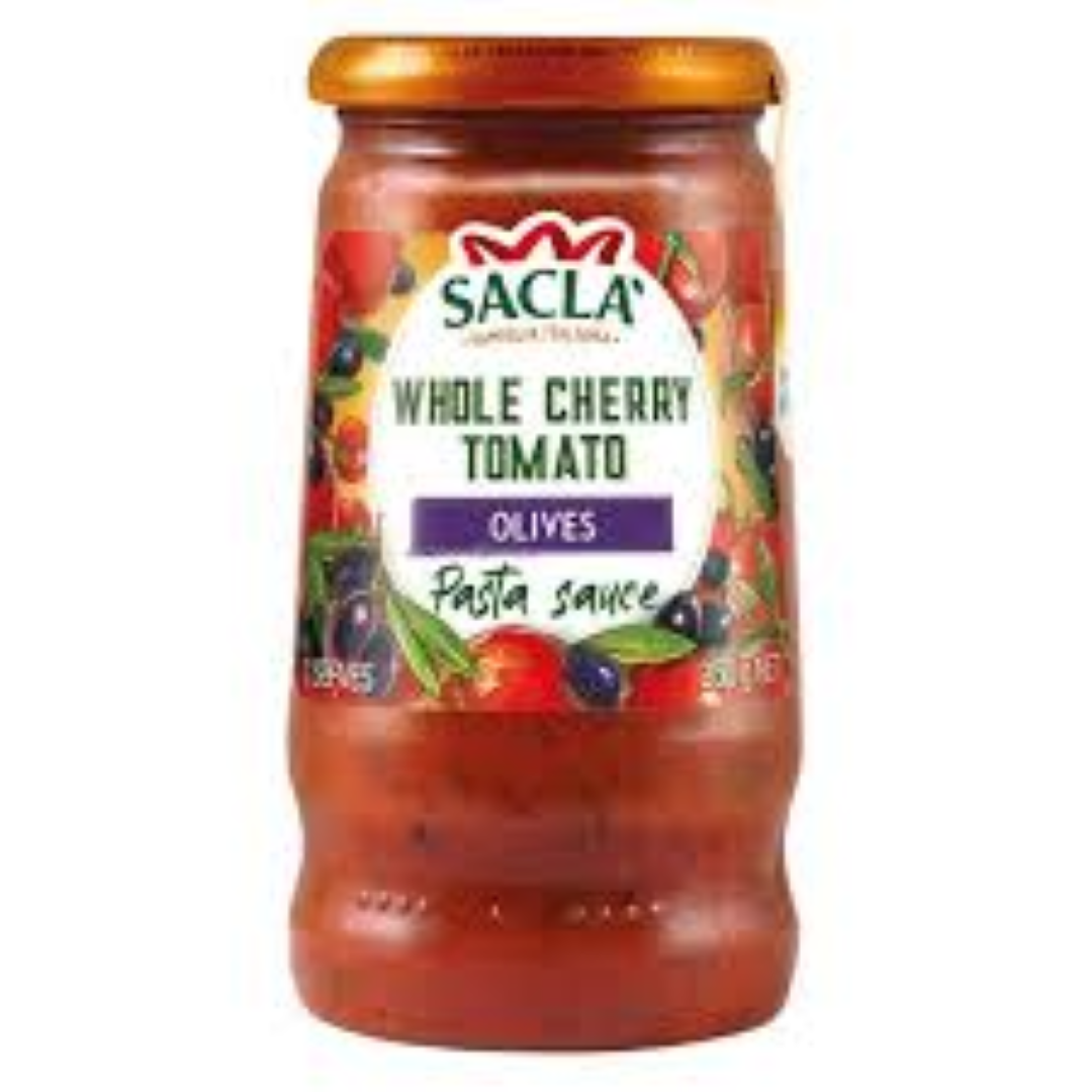 SACLA WHOLE CHERRY TOMATO N OLIVE 350G